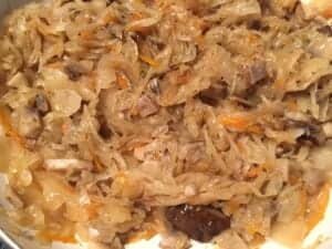 Farsz do pasztecików z kapusty i grzybów