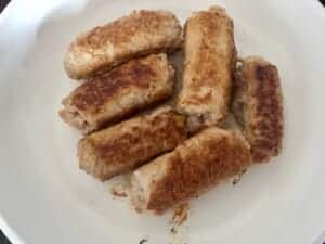 Zawijańce schabowe podsmażone na patelni