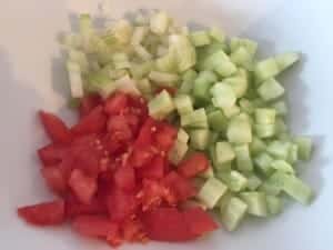 Warzywa krojone w kostkę
