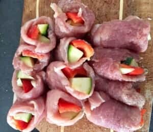 Szaszłyki z polędwicy wieprzowej 