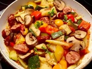 Danie jednogarnkowe z warzywami