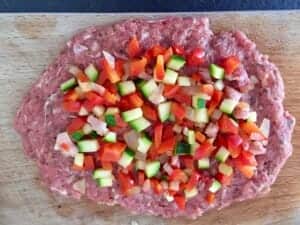 Mięso mielone z warzywami