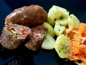 faszerowane roladki z mięsa mielonego