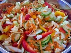 Sałatka wielowarzywna do obiadu