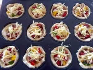 Muffinki z ciasta drożdżowego