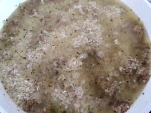 Mielone mięso z ryżem