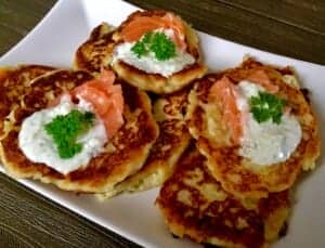 Placuszki z gotowanych ziemniaków