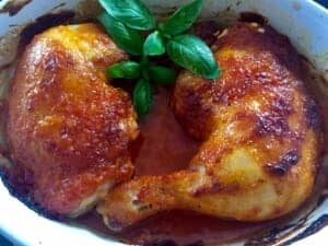 Kurczak pieczony w ketchupowo-majonezowej marynacie