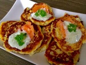 Placki z gotowanych ziemniaków