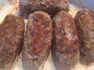 Obiad z mięsem zawijanym 