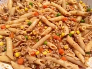 Makaron penne w sosie