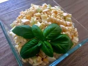 Szynka i makaron na kolację