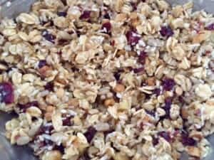 Zmieszane składniki na ciastka bakaliowe