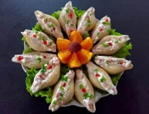 Pasta z łososia wędzonego w muszlach makaronowych – efekt końcowy przepisu