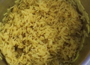 ryż z kurkumą