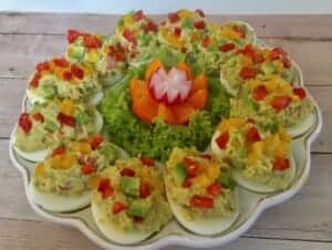 Jajka faszerowane guacamole