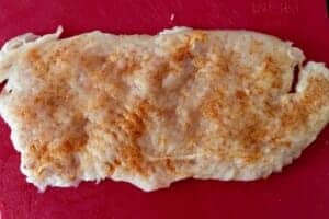 Filety przygotowane do rolady serowej