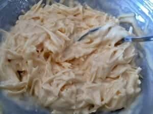 Masa serowa do rolady serowej z kurczakiem i pieczarkami