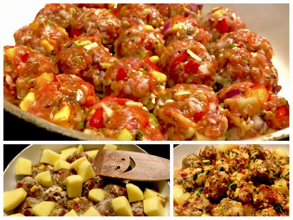 pulpety z ziemniakami w sosie pomidorowym