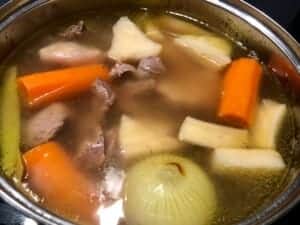 Wiejski rosół na żołądkach i wołowinie - IMG 2624