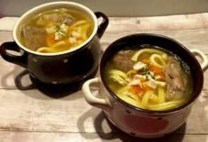 Wiejski rosół na żołądkach i wołowinie - IMG 2632