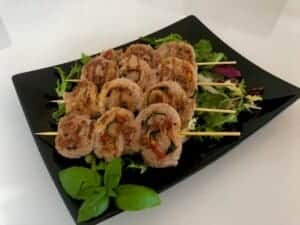 Grillowane szaszłyki z polędwiczki