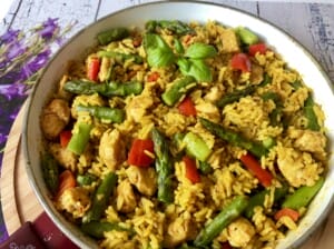 Jednogarnkowy obiad w 30 minut! Ryż z kurczakiem, papryką i szparagami - 7ECCE3A2 8193 4FA0 A709 0B4CB3BF731B