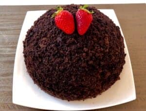 Domowy kopiec kreta z truskawkami - IMG 6392