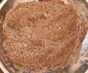 Przygotowanie suchej mieszanki do kostki Ferrero