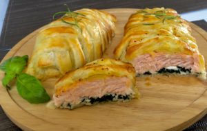 Łosoś ze szpinakiem i fetą, zapiekany w cieście francuskim - B81FDCE2 90D6 4B99 9065 FB0E9B2E4A87