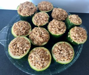 Cukinia faszerowana kaszą jaglaną i mięsem mielonym - 0A6D6631 10FA 4D29 B571 C6733BCE6F7B