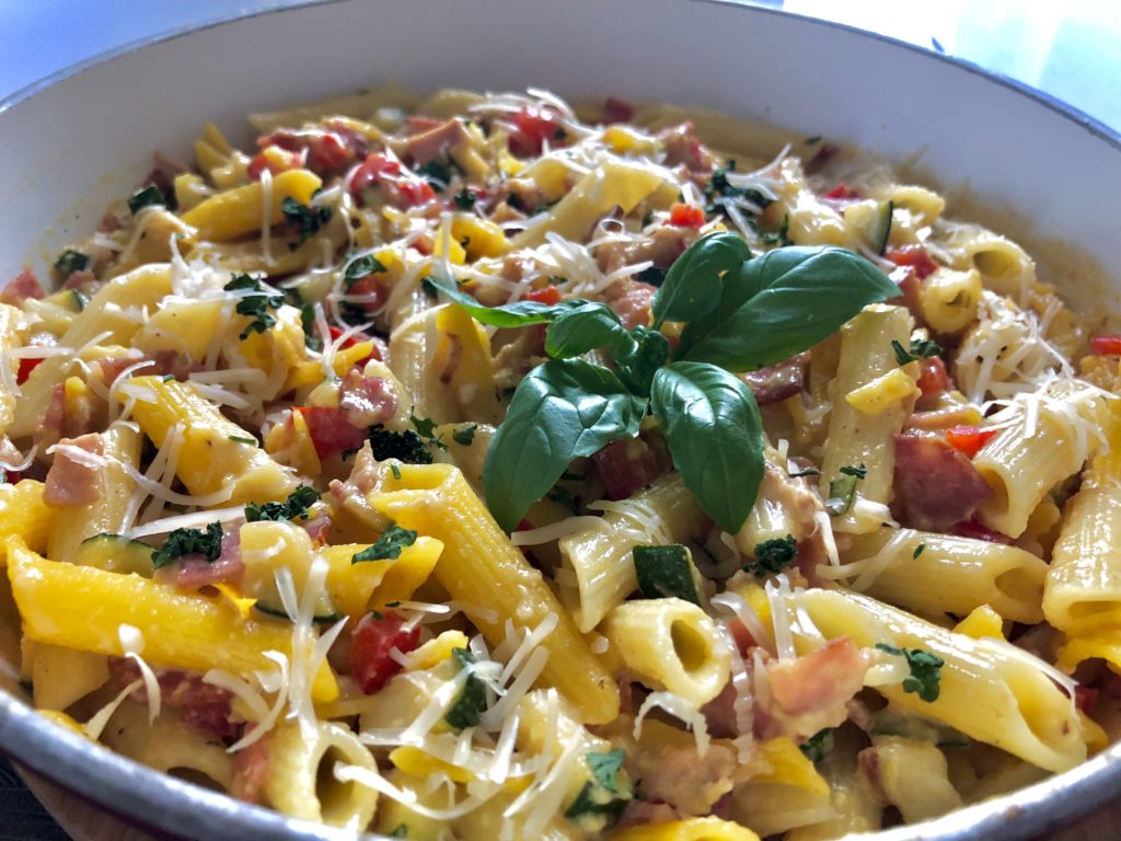 Szybki makaron z patelni