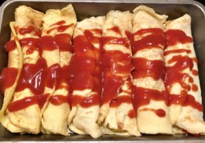 Naleśniki zapiekane z kurczakiem