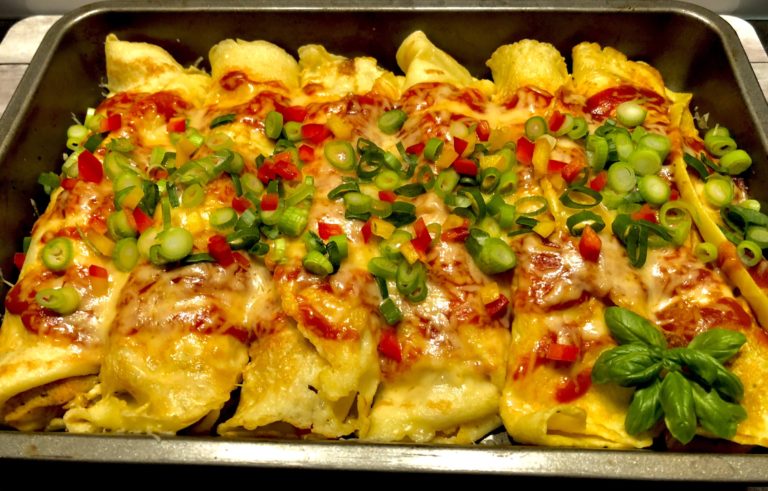 Naleśniki zapiekane z kurczakiem i warzywami - 619FC87D 5FD3 4604 BF10 388EEC57574A