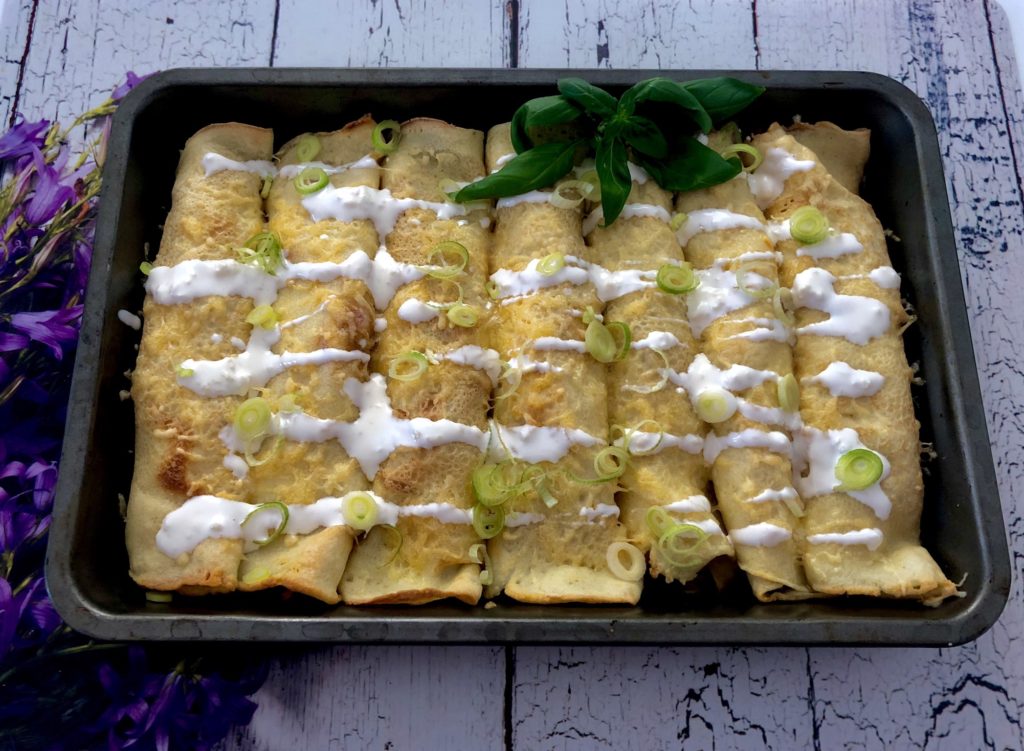 Naleśniki zapiekane z gyrosem