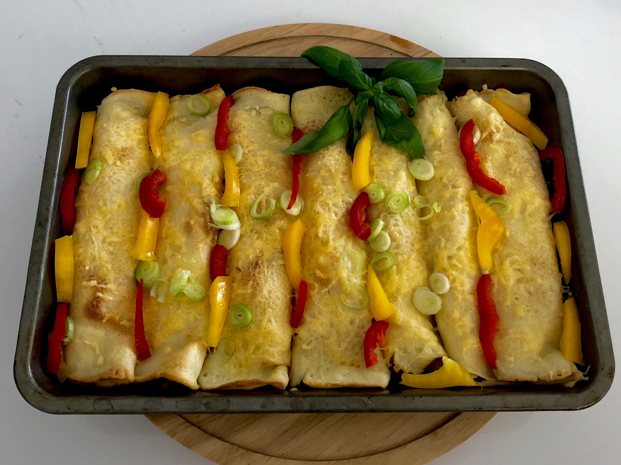 Naleśniki zapiekane z szynką, serem i warzywami - F112F942 1198 46E5 A45E 770F01BAA758