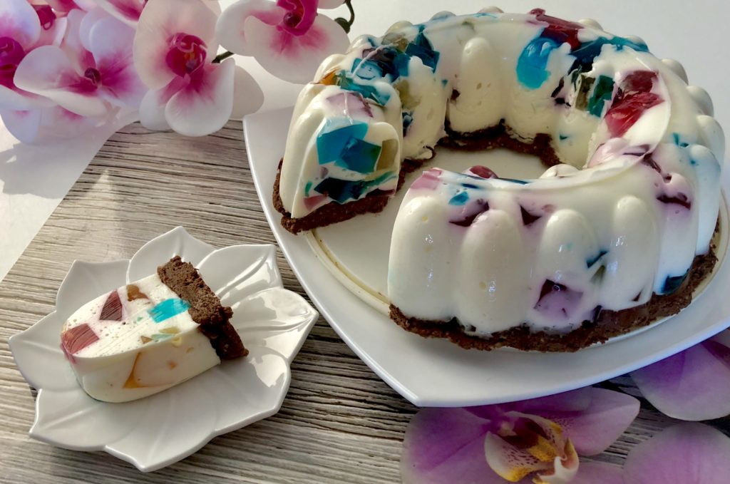 Galaretkowiec na chrupiącym, czekoladowym spodzie