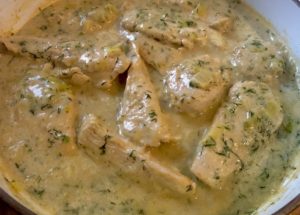 Piersi z kurczaka w sosie śmietanowo-porowym - 0E6310F0 BC78 4FA5 AFF6 99EA378AC203