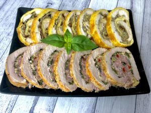 Rolada serowa z kurczakiem jako przystawka