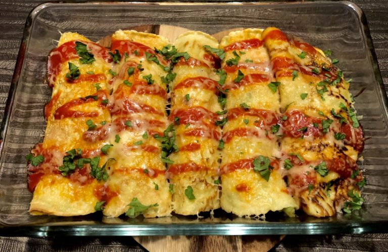 Zapiekane faszerowane naleśniczki