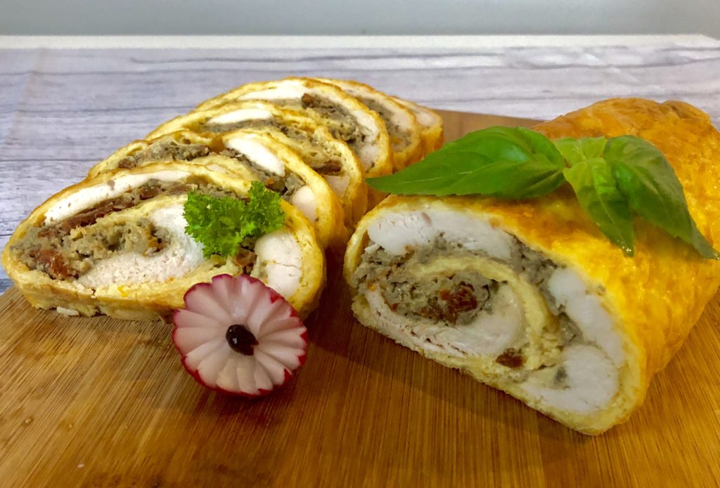 Rolada serowa z kurczakiem