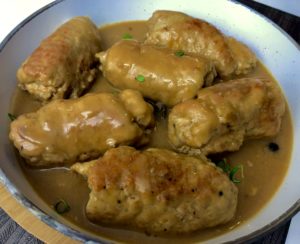 roladki schabowe z pieczarkami