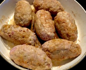 Roladki faszerowane z mięsa mielonego smażone