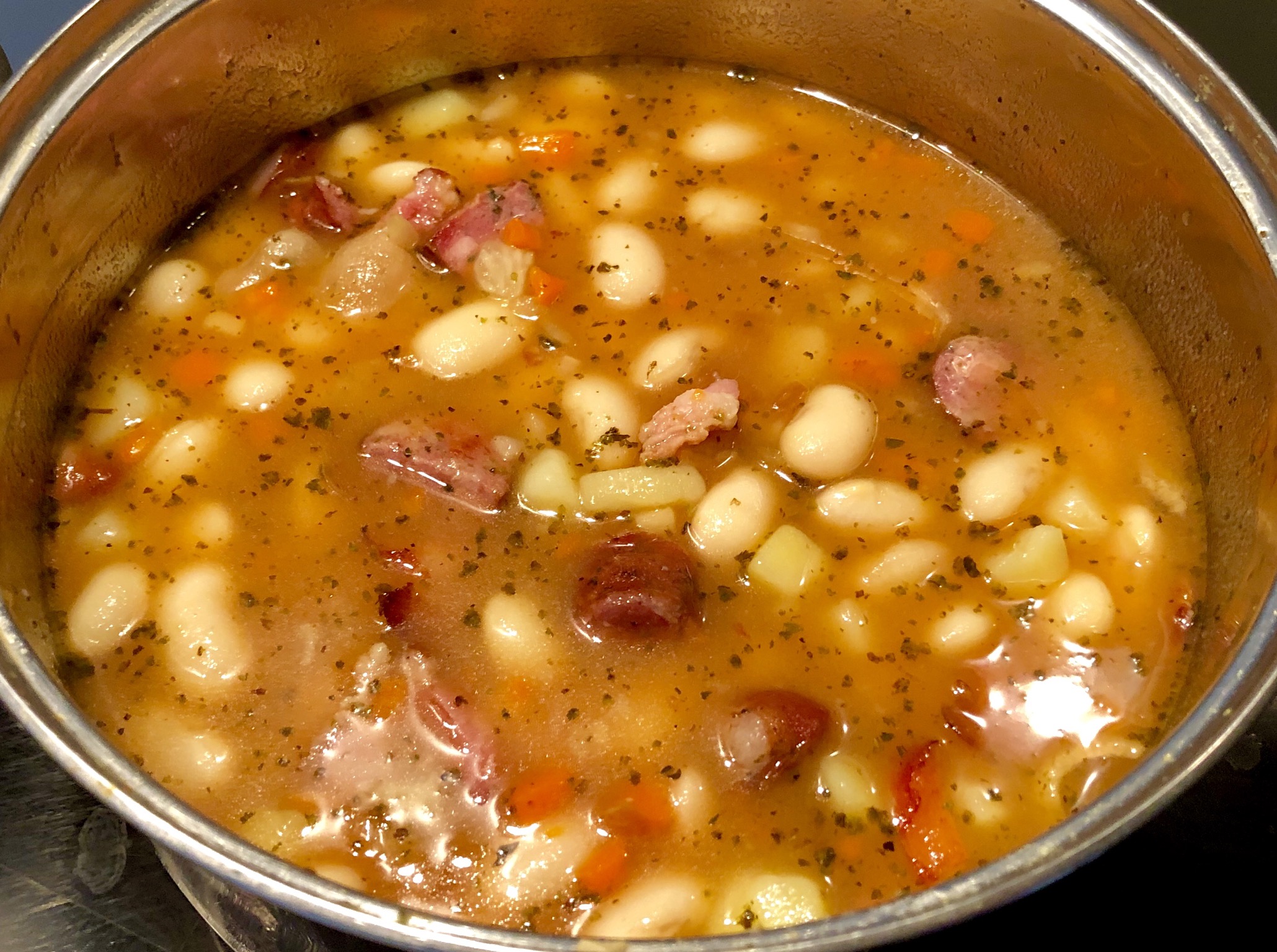 zupa fasolowa z boczkiem