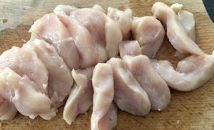 Przygotowanie mięsa do tortilli