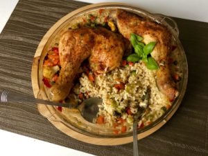 Przepis na kurczaka pieczonego na ryżu