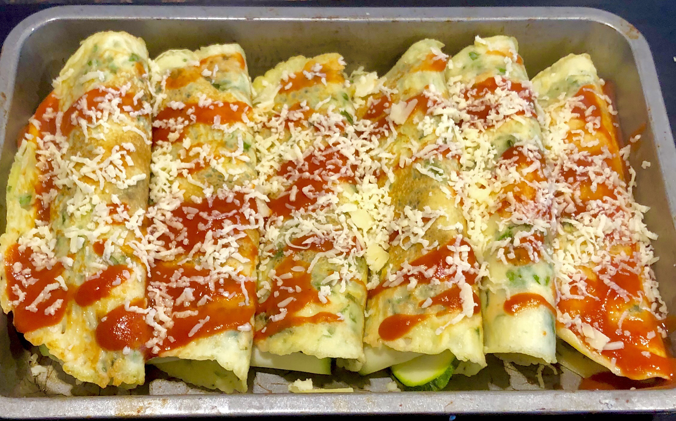 Pyszne naleśniki zapiekane z mozzarellą i warzywami - 1F76D877 6433 444B AA27 9958B5918325