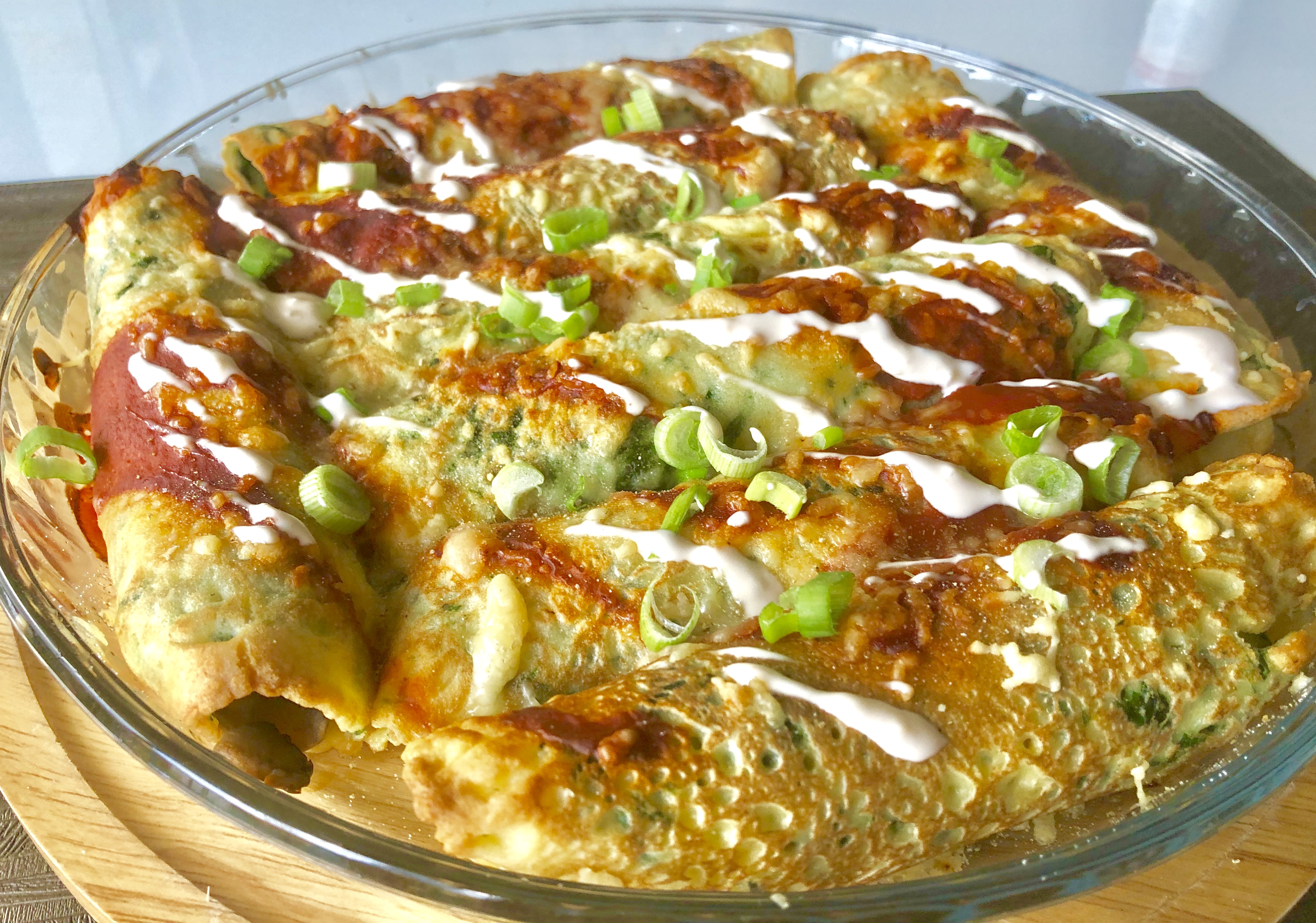 Naleśniki szpinakowe zapiekane z indykiem i warzywami - 8C69DE57 A727 46CB B0B8 1A661DF3C107