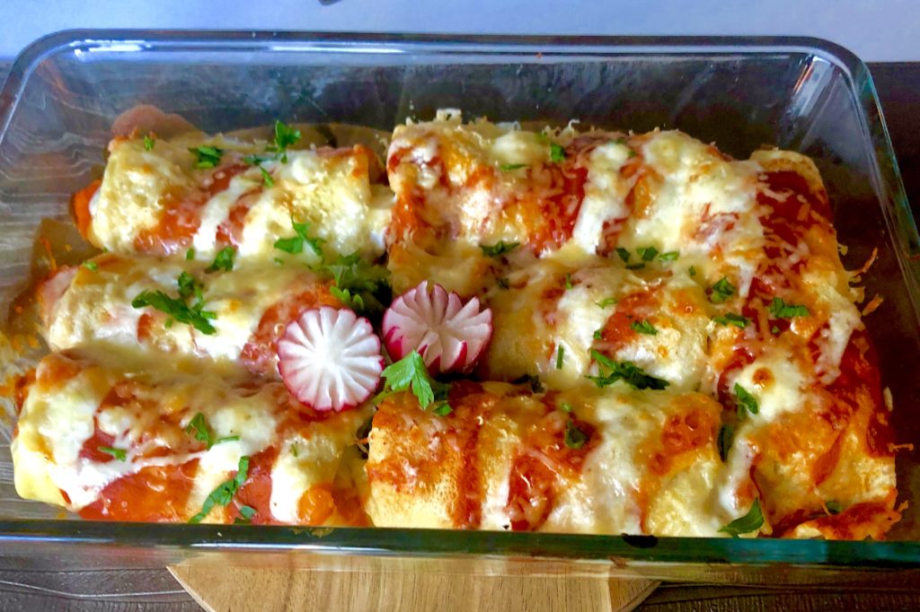 Zapiekane faszerowane naleśniki