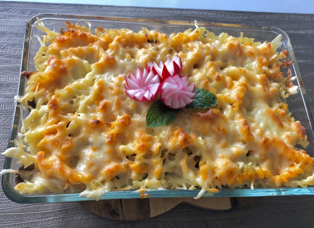 Zapiekanka gyros z makaronem